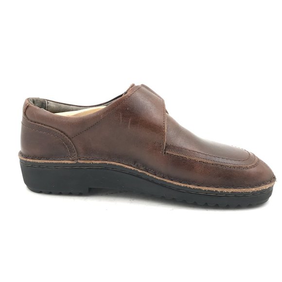 Naot Brown Leather Comfort Shoes Hook & Loop Strap Women’s Size 6 US / 37 EU - Picture 2 of 8